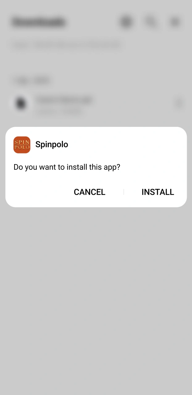 Finalize the Spinpolo setup on your Android phone.