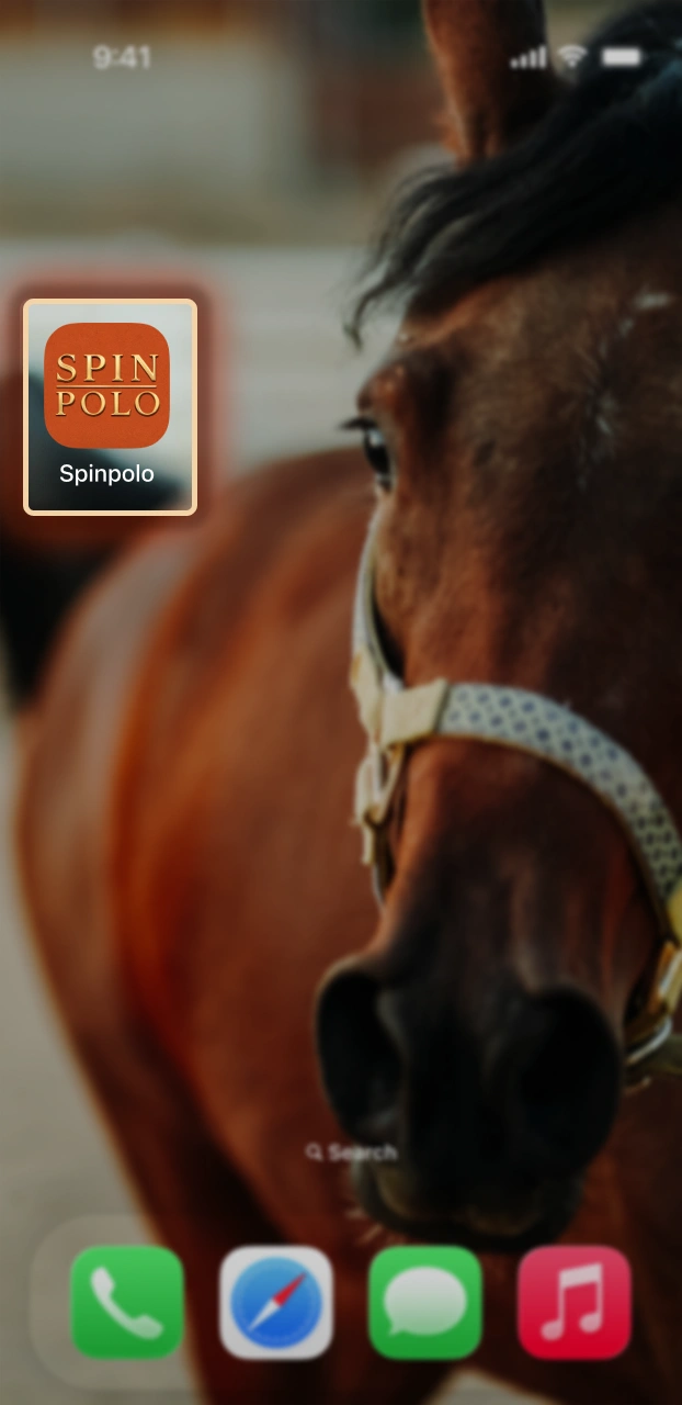 Launch the new Spinpolo iOS app and sign into your player account.