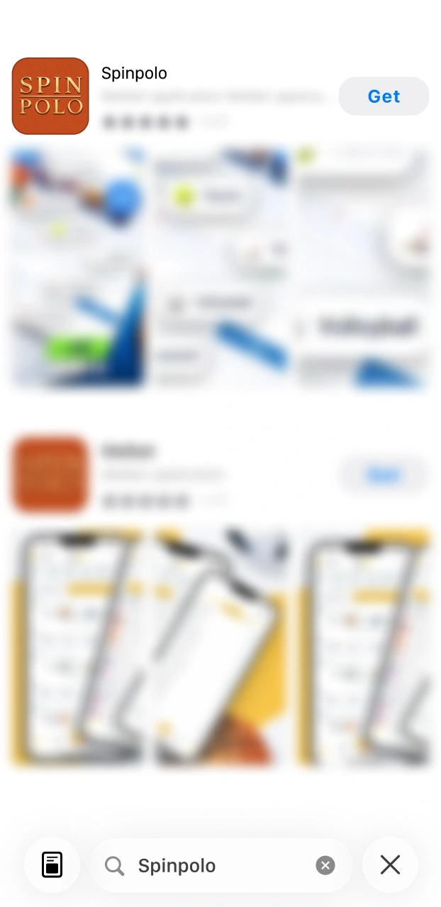 Open the official App Store page containing the verified Spinpolo iOS app.