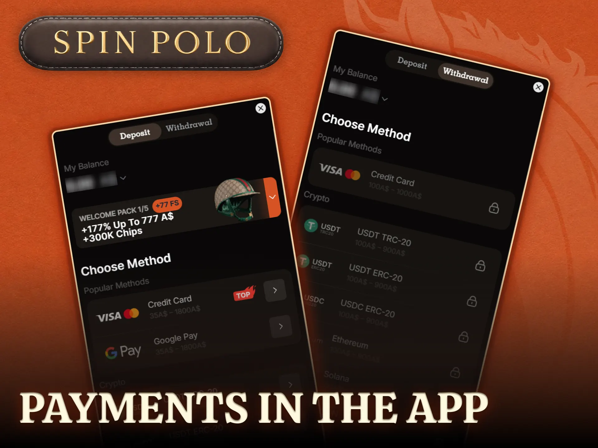 Use localized payment methods in the Spinpolo app for secure transactions in New Zealand.