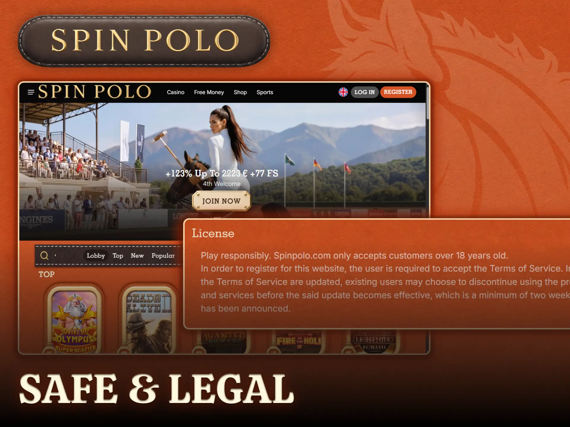 Read legal facts proving that Spinpolo operates legally in New Zealand.